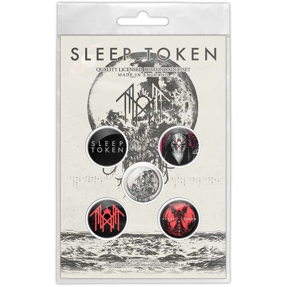 Sleep Token - Take Me Back To Eden Badge/button - Set of 5 - Multicolours